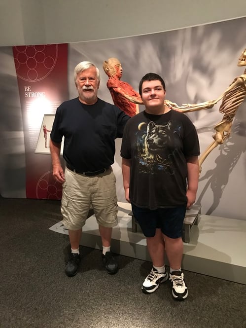 8-29-22 BB Steven LB Michael  at Reading Museum