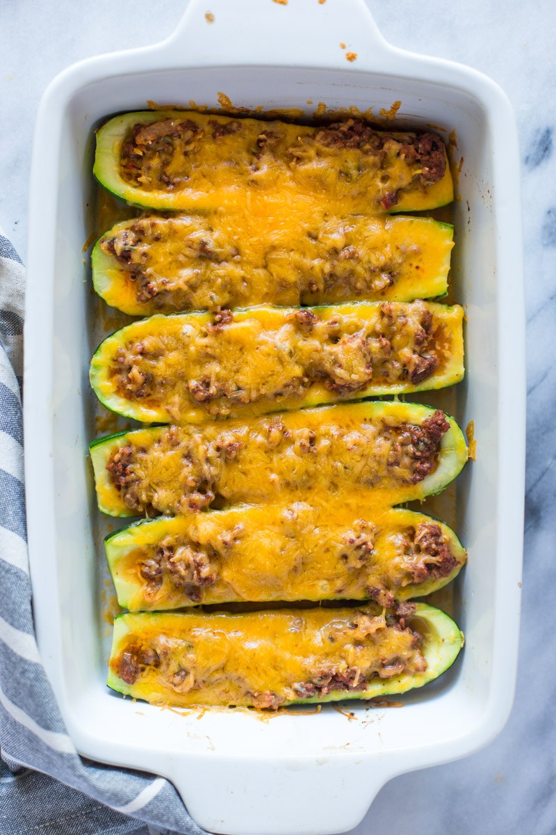 Our Favorite Recipes Beef Stuffed Zucchini Boats